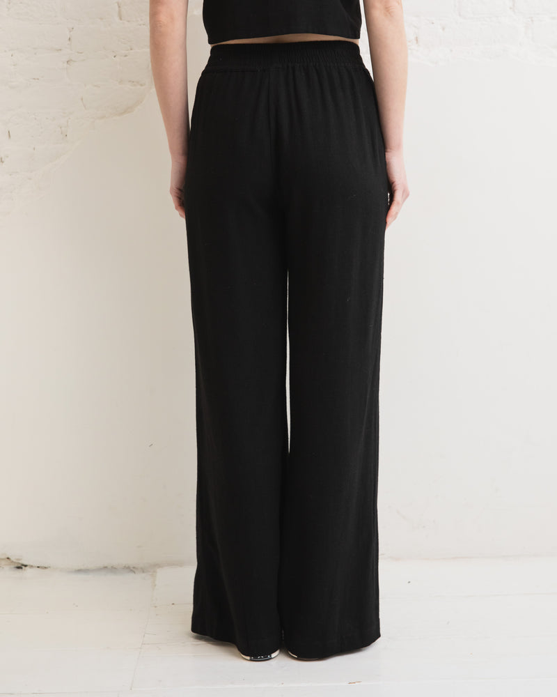 Linen trousers - Black