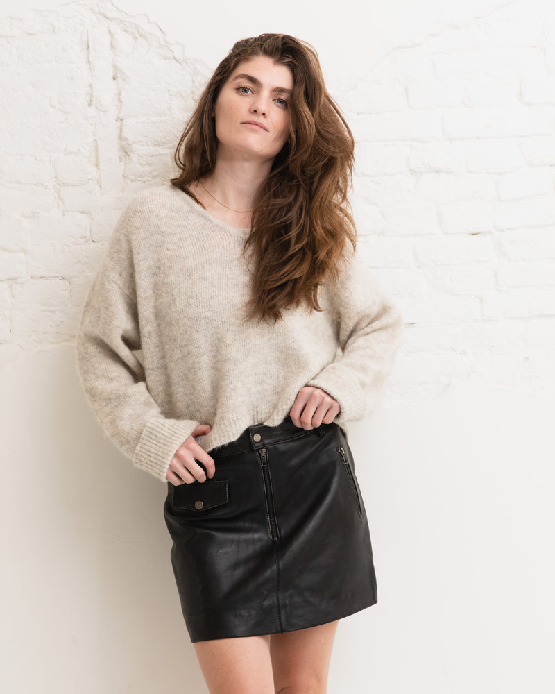 Lato leather skirt - Black