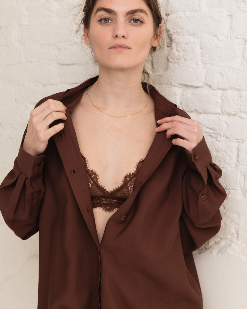 Alfrida blouse - Brown stone