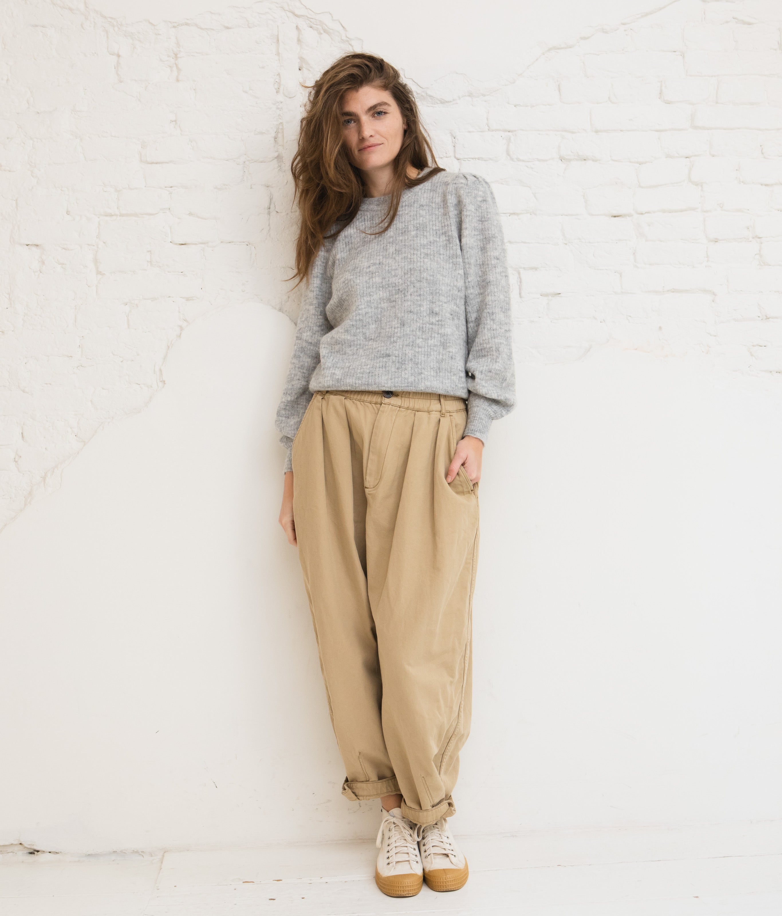 Lulu knit - Light grey melange