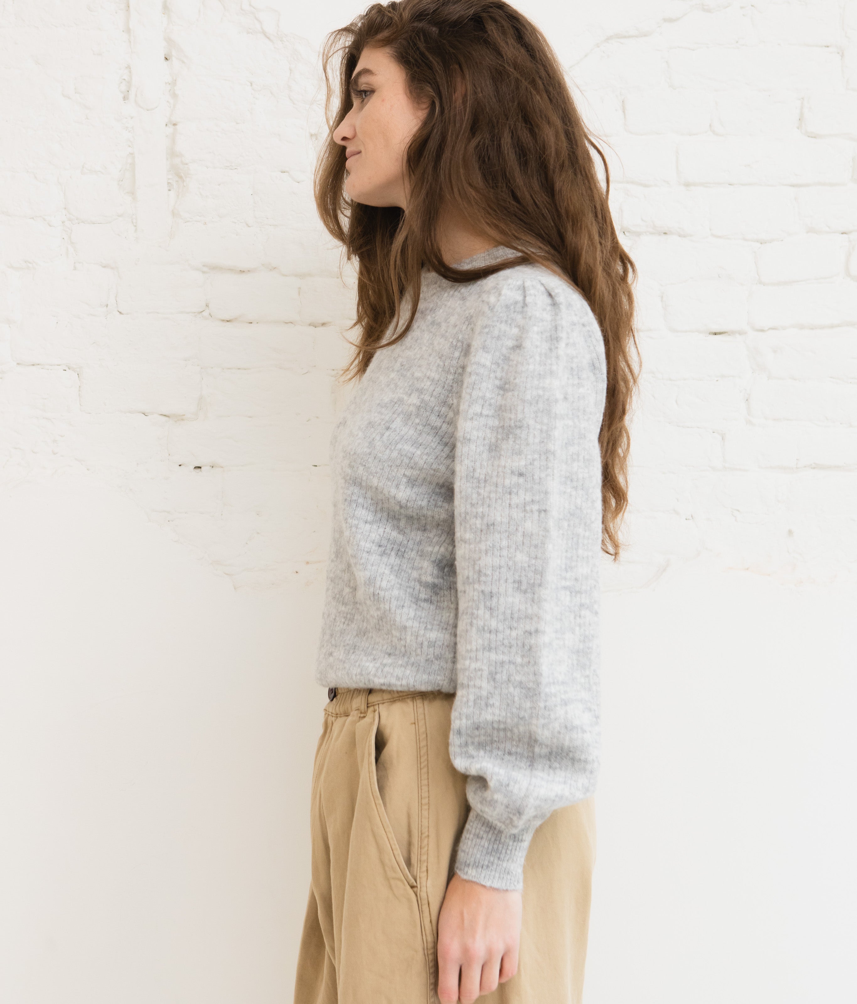 Lulu knit - Light grey melange