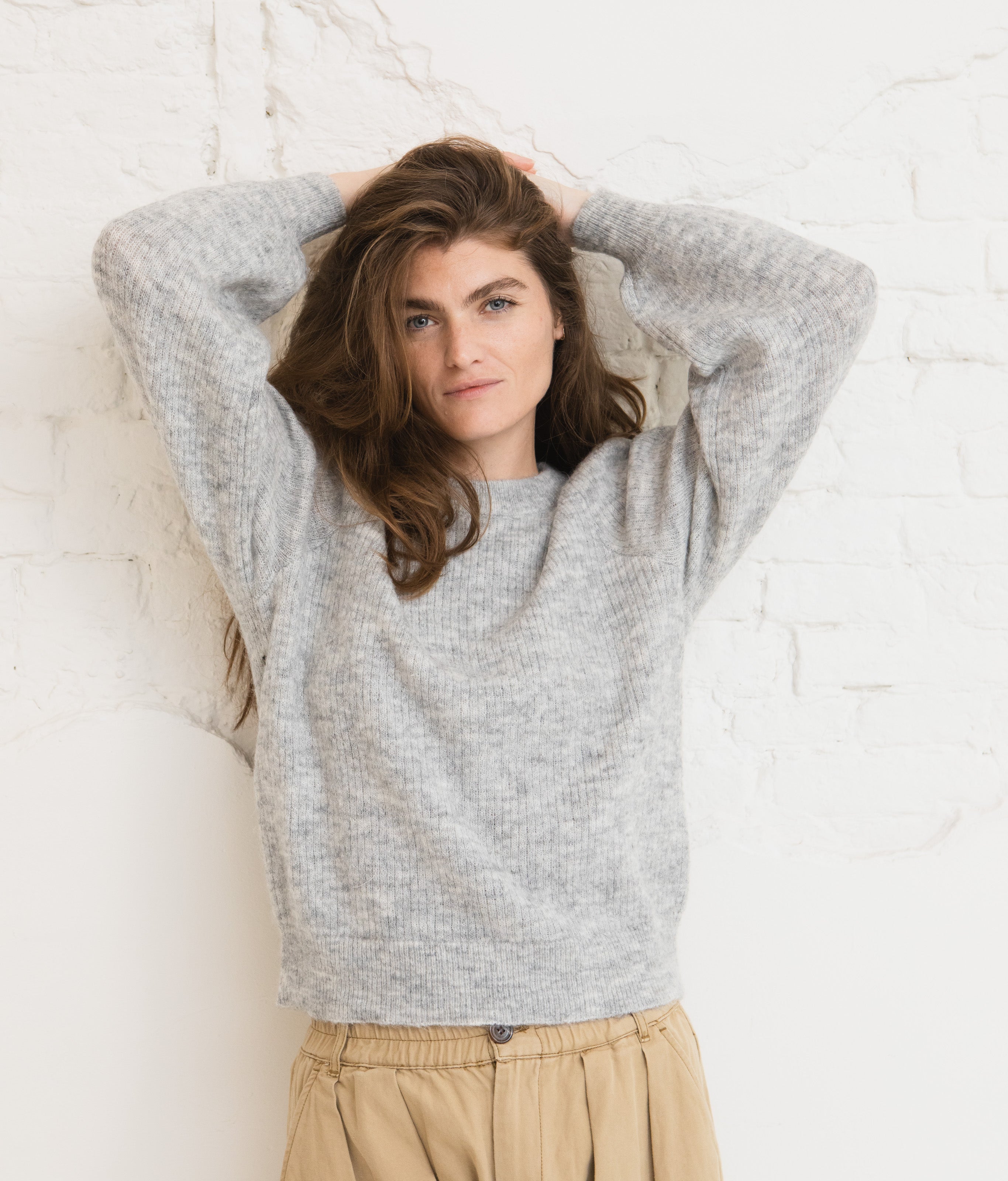 Lulu knit - Light grey melange