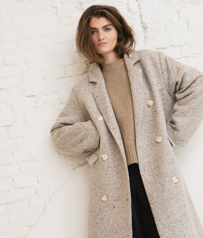 Marcy coat - Beige melange