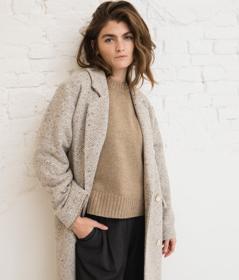 Marcy coat - Beige melange