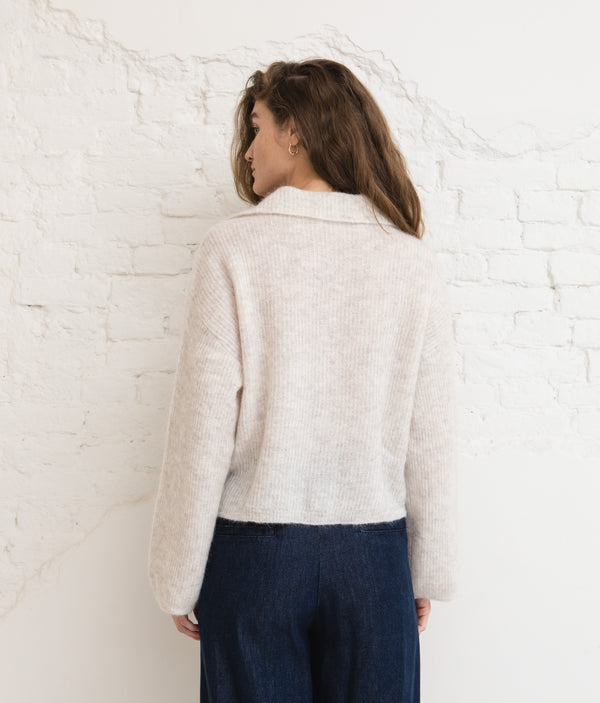 Larya knit - Oat melange