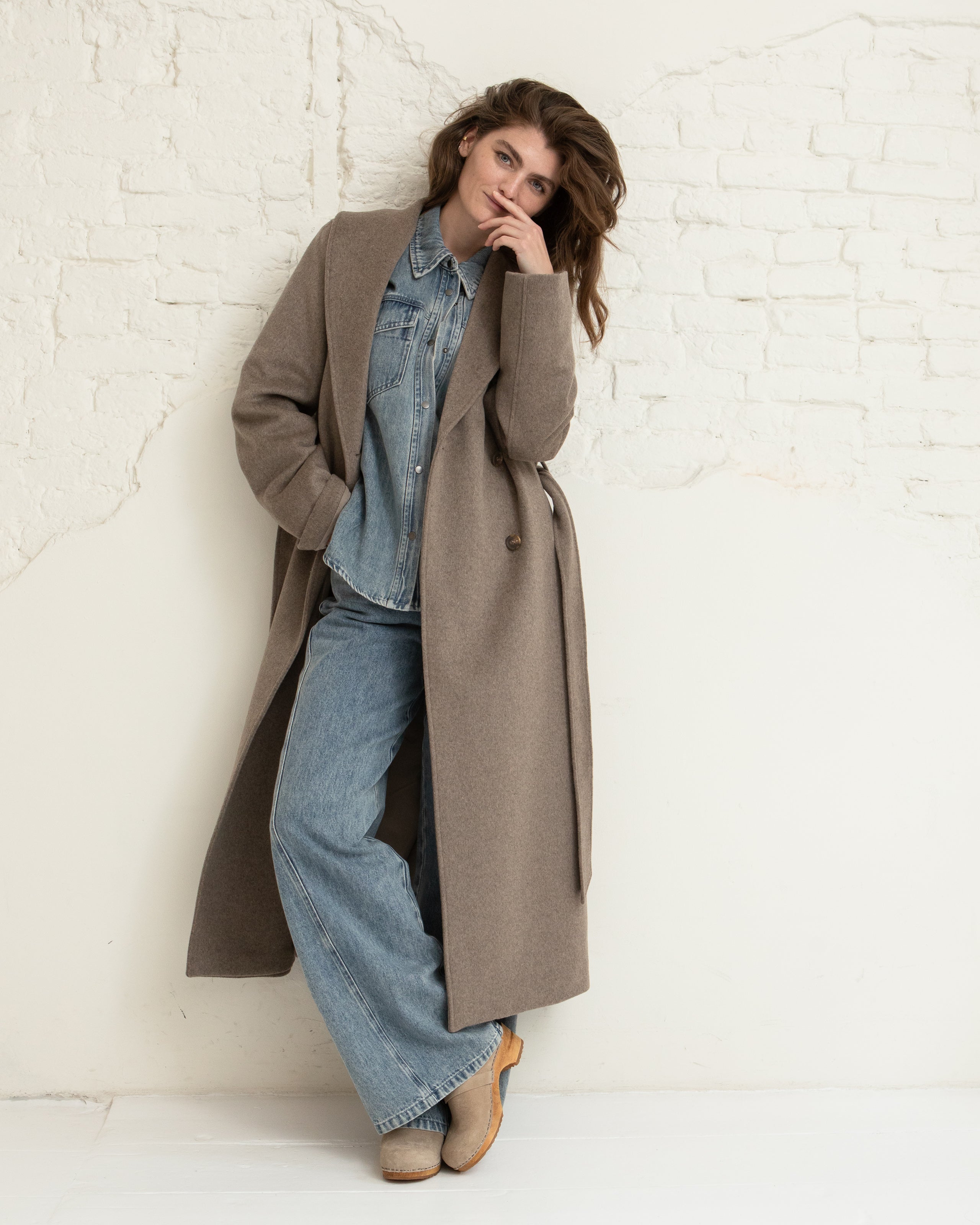 Umia coat - Greige melange