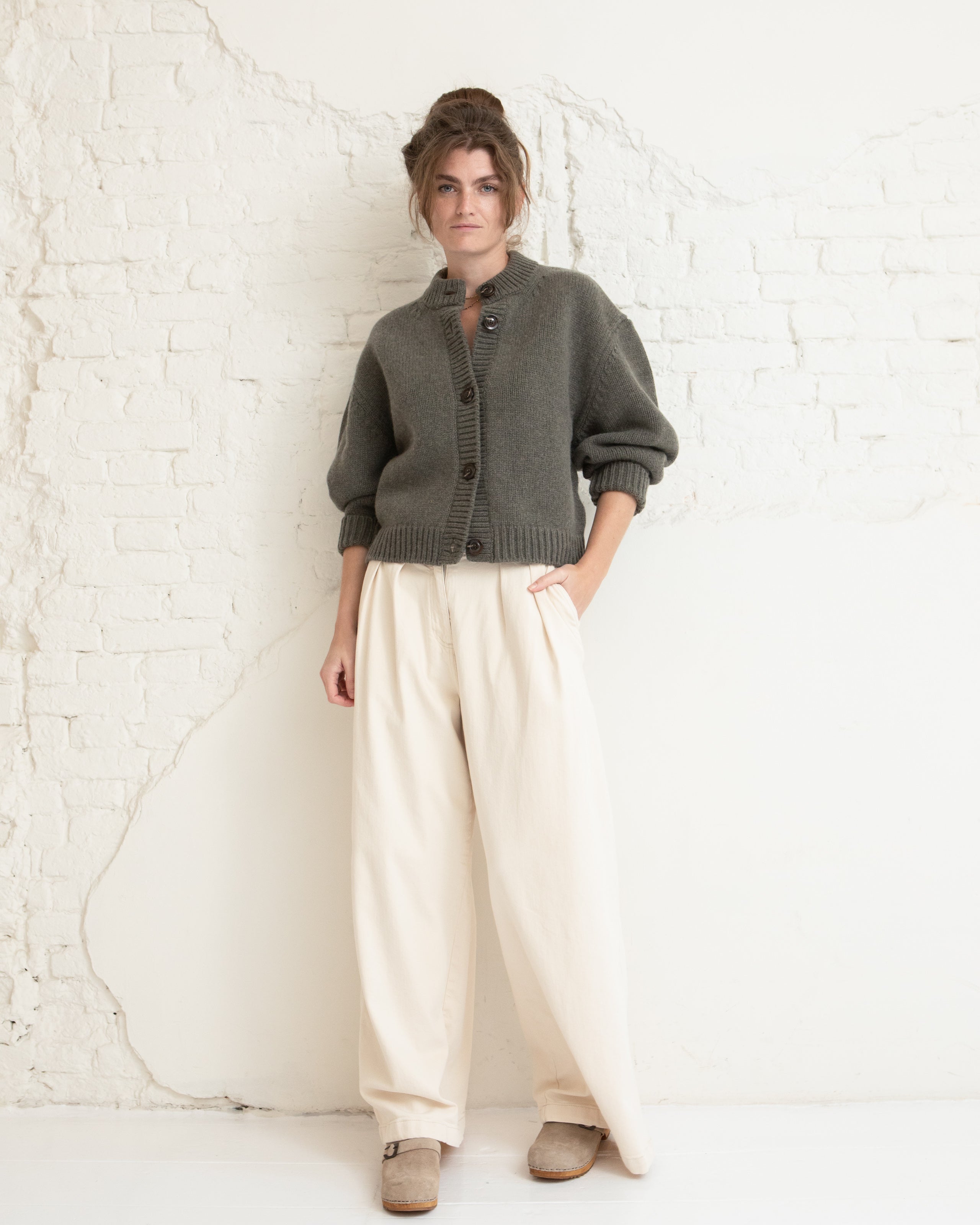 Leonard cardigan - Gris chine