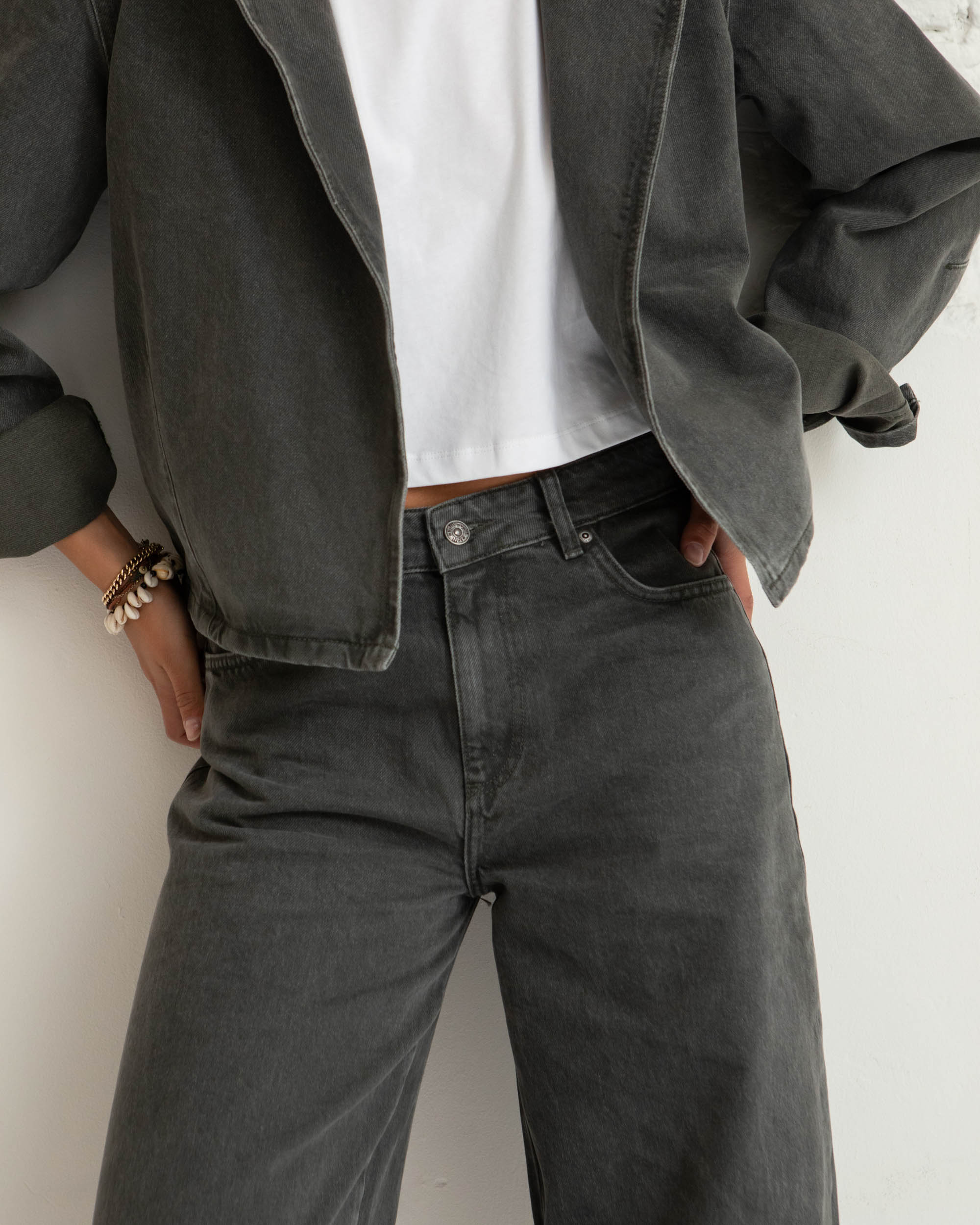 Exana jacket - Khaki green wash