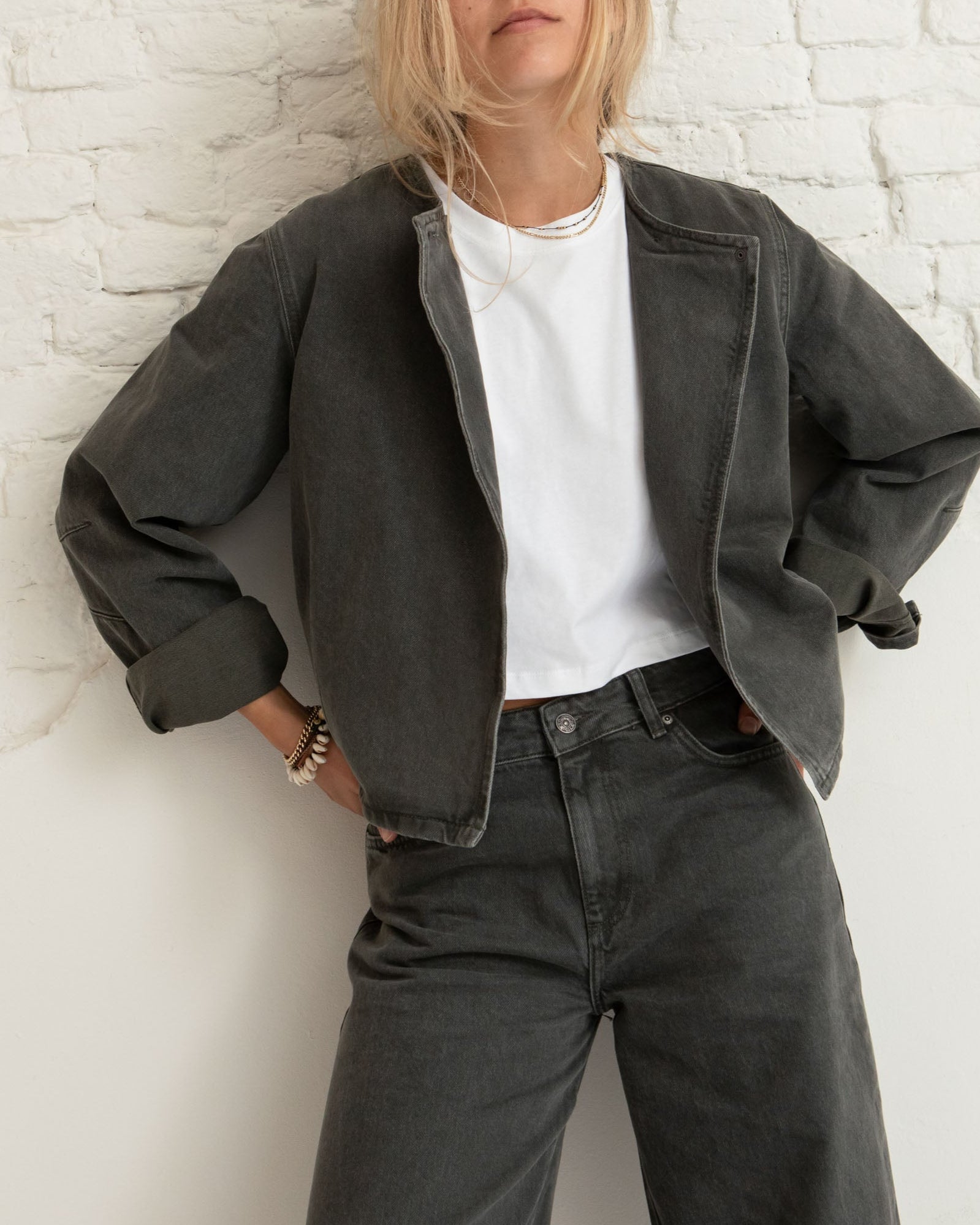 Barina trousers - Khaki green wash