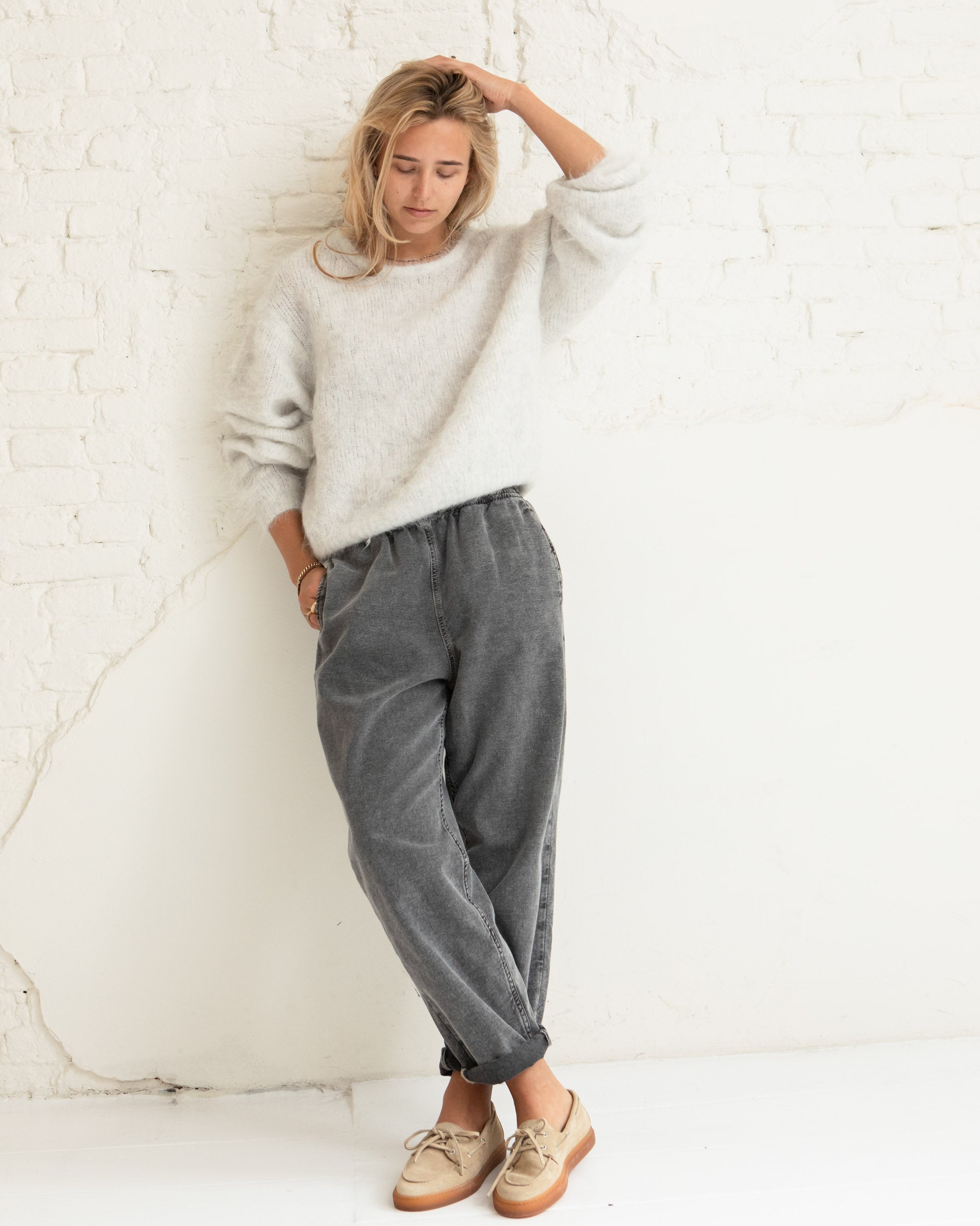 Suede boat shoes - Sand