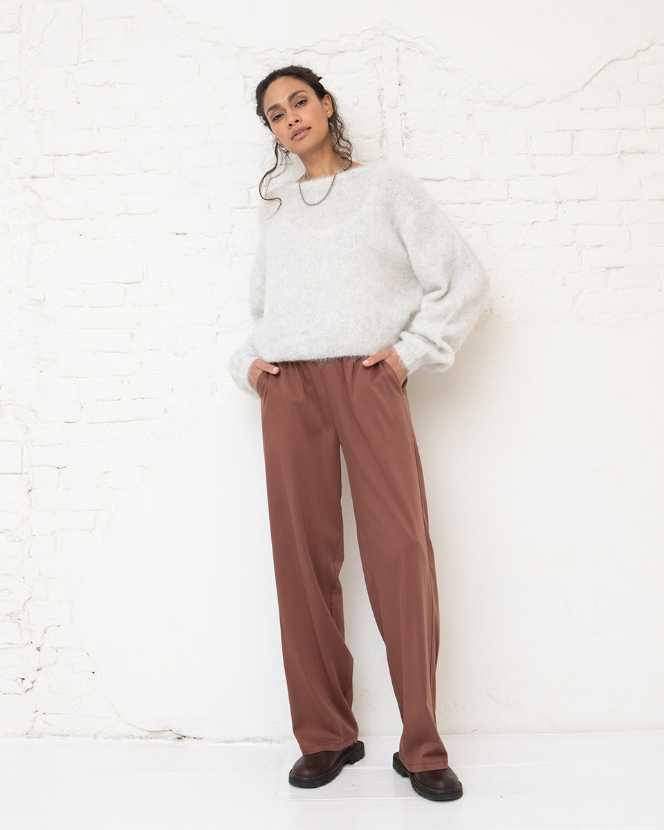 Romaan pleated trousers - Dusty pink