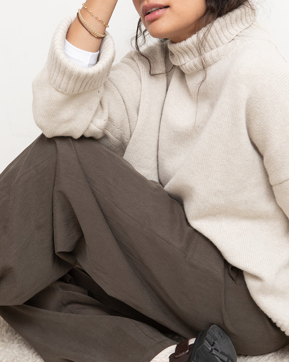 William knit - Ecru chine