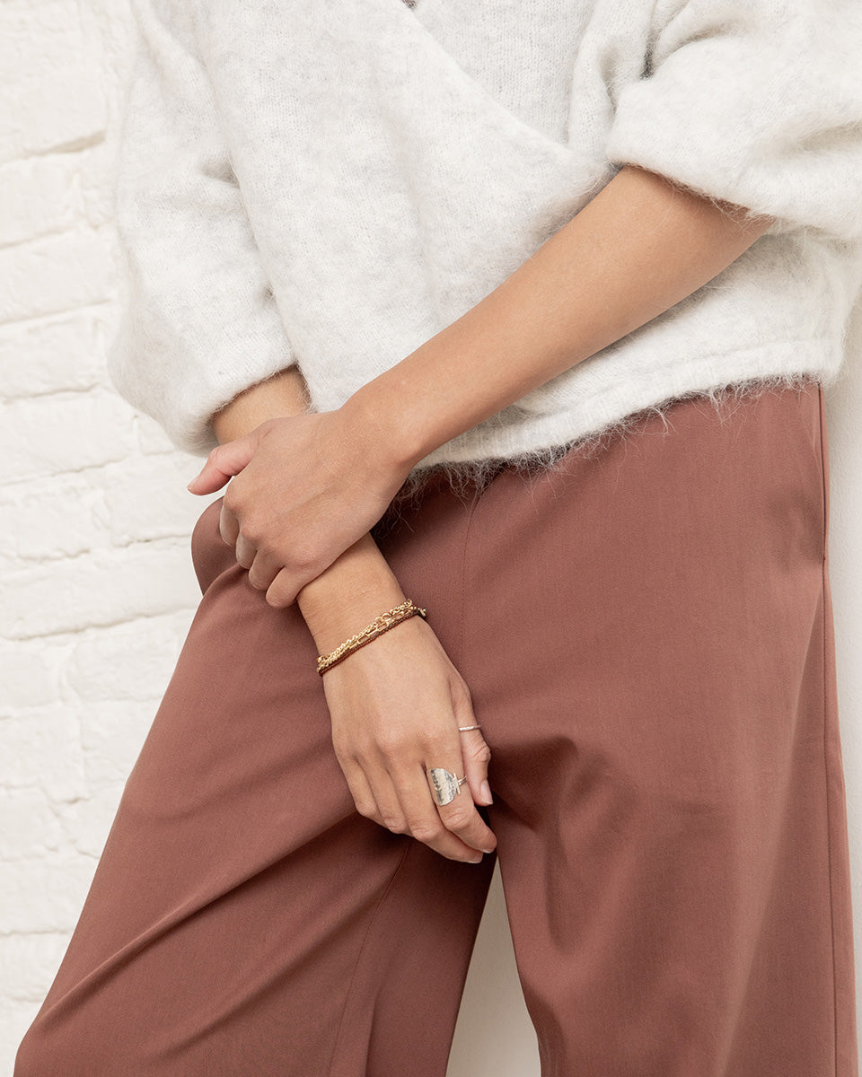 Romaan pleated trousers - Dusty pink