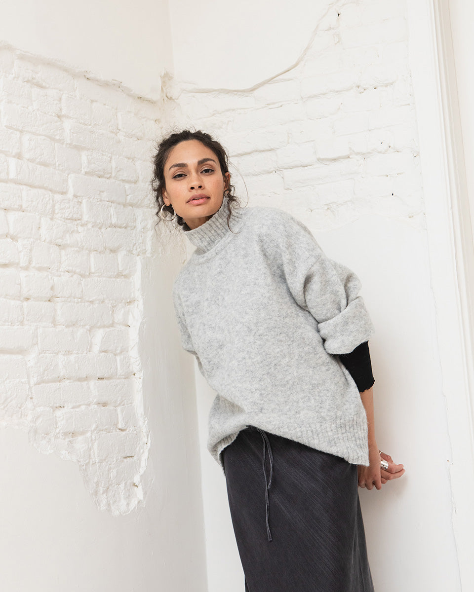 Vitow knit - Light grey melange
