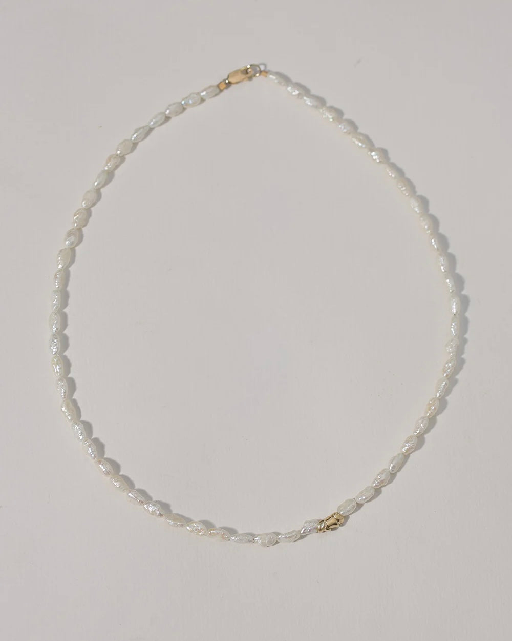 Clear necklace - Gold