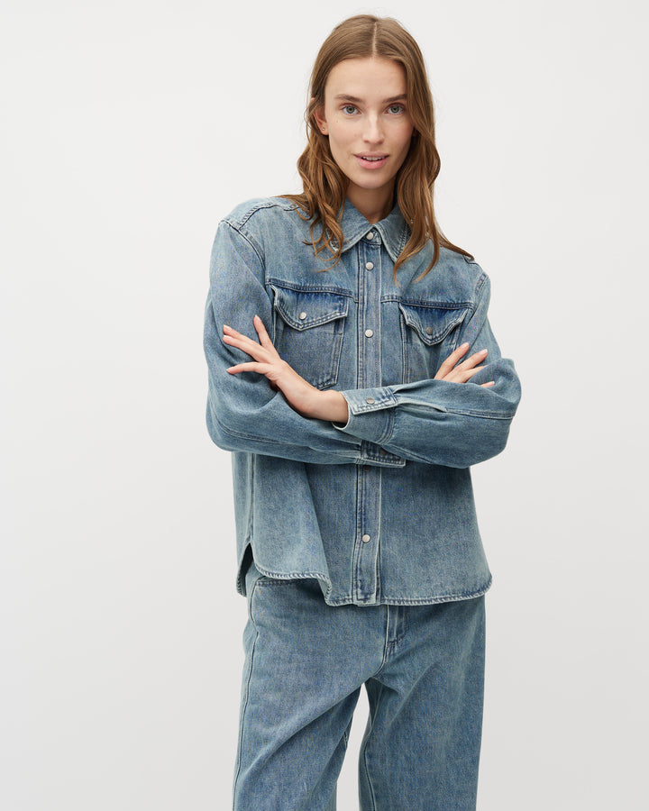 Kikki blouse - Blue soft wash