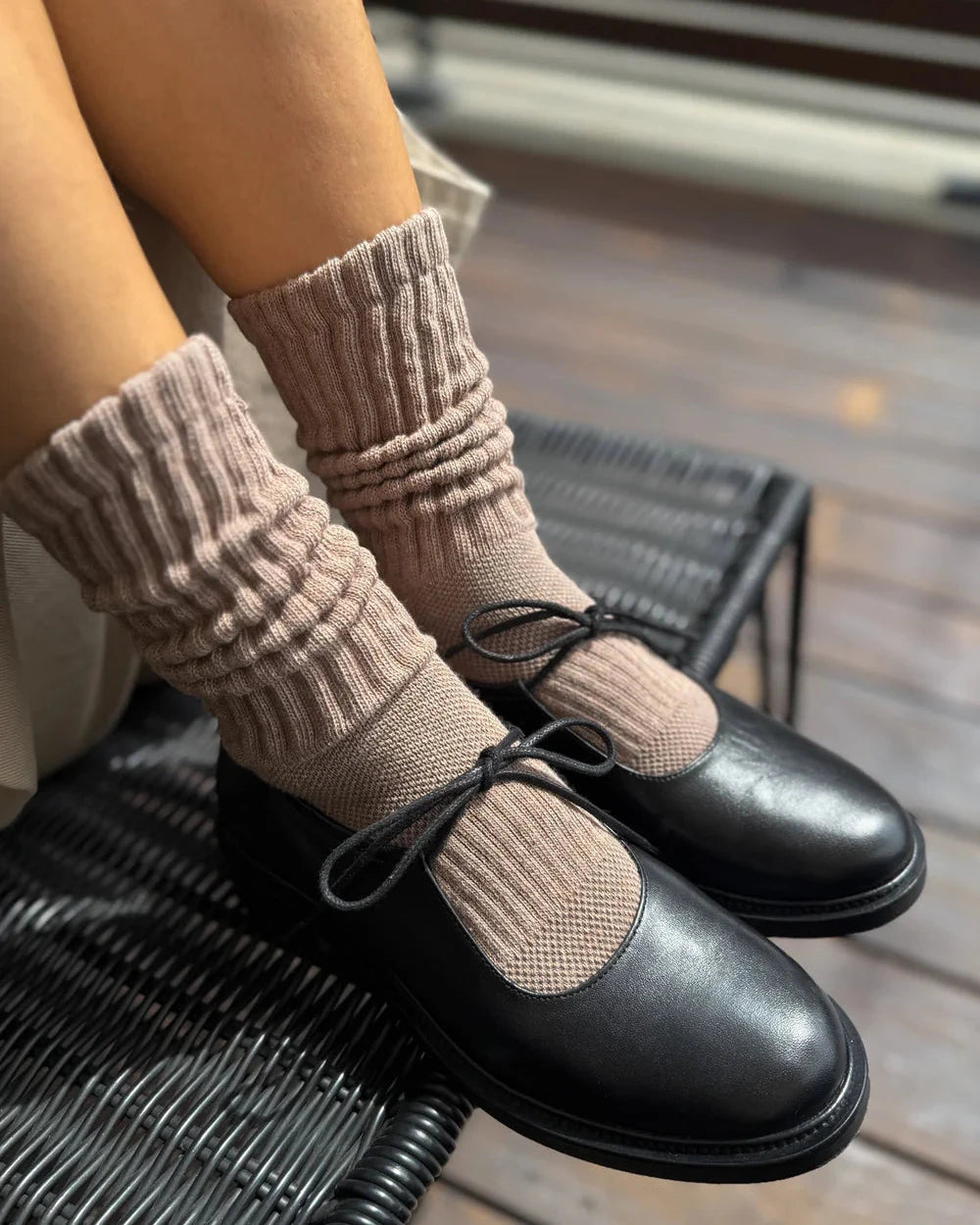 Ballet socks - Mocha mousse