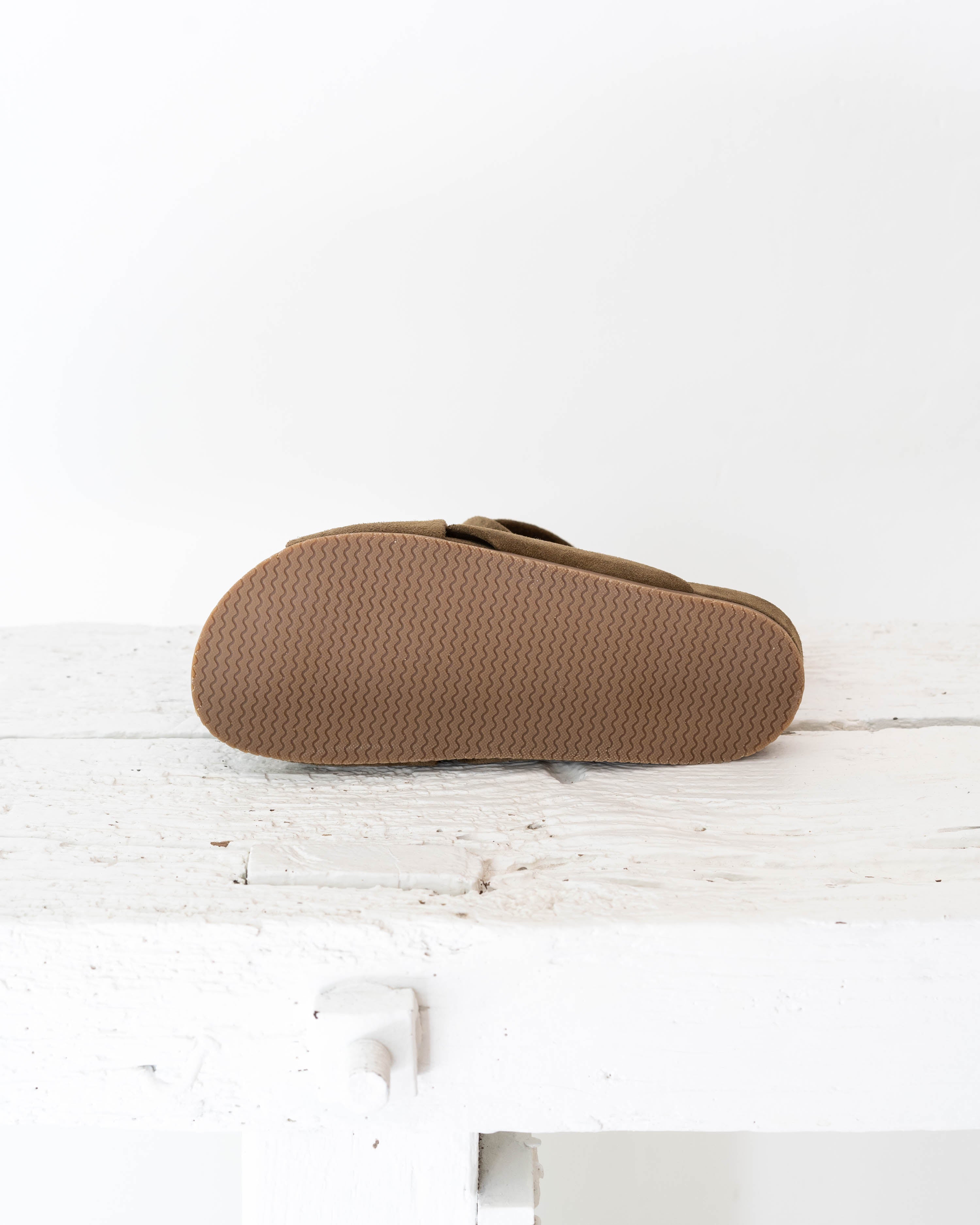 Gwen cross sandal - Suede brown