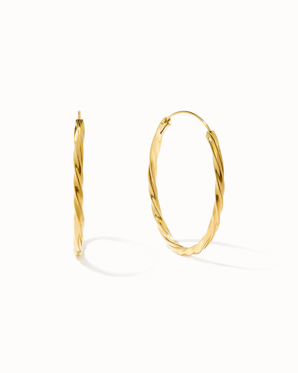 Large Juno Hoops earrings - Gold
