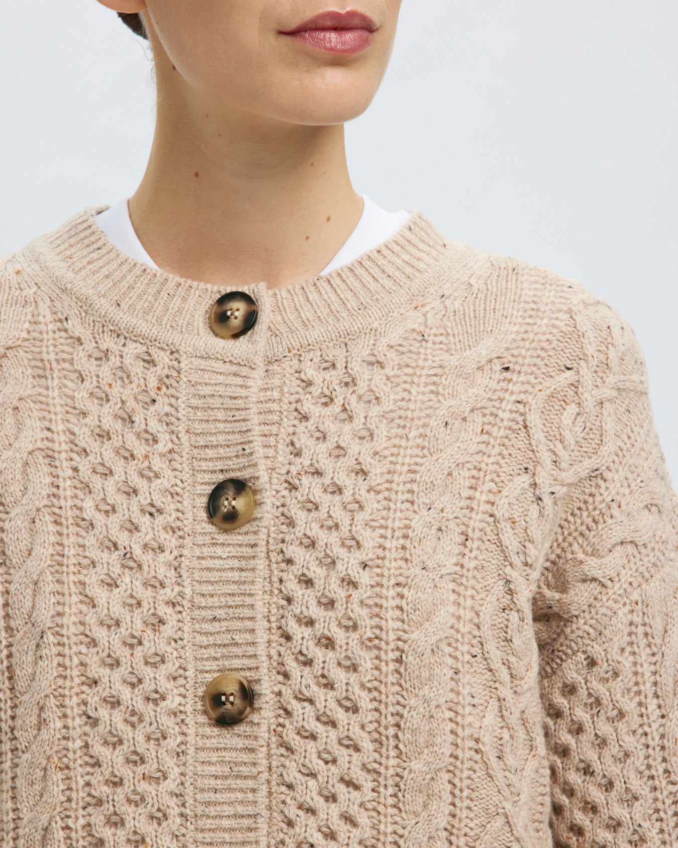 Nelly cardigan - Birch melange