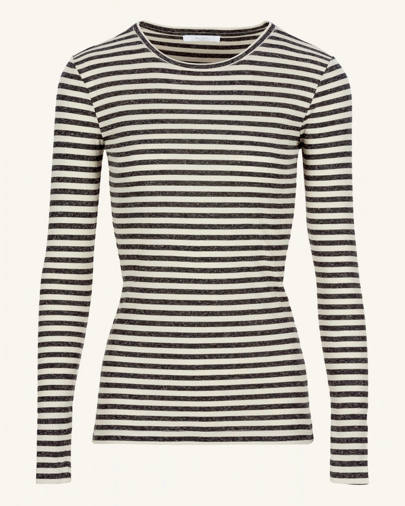 Basic striped longsleeve - Chalk