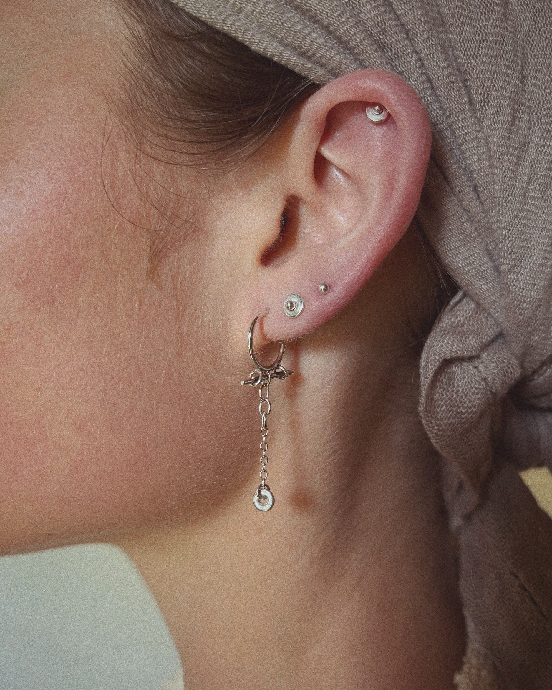 No.12 earring 1 - Silver