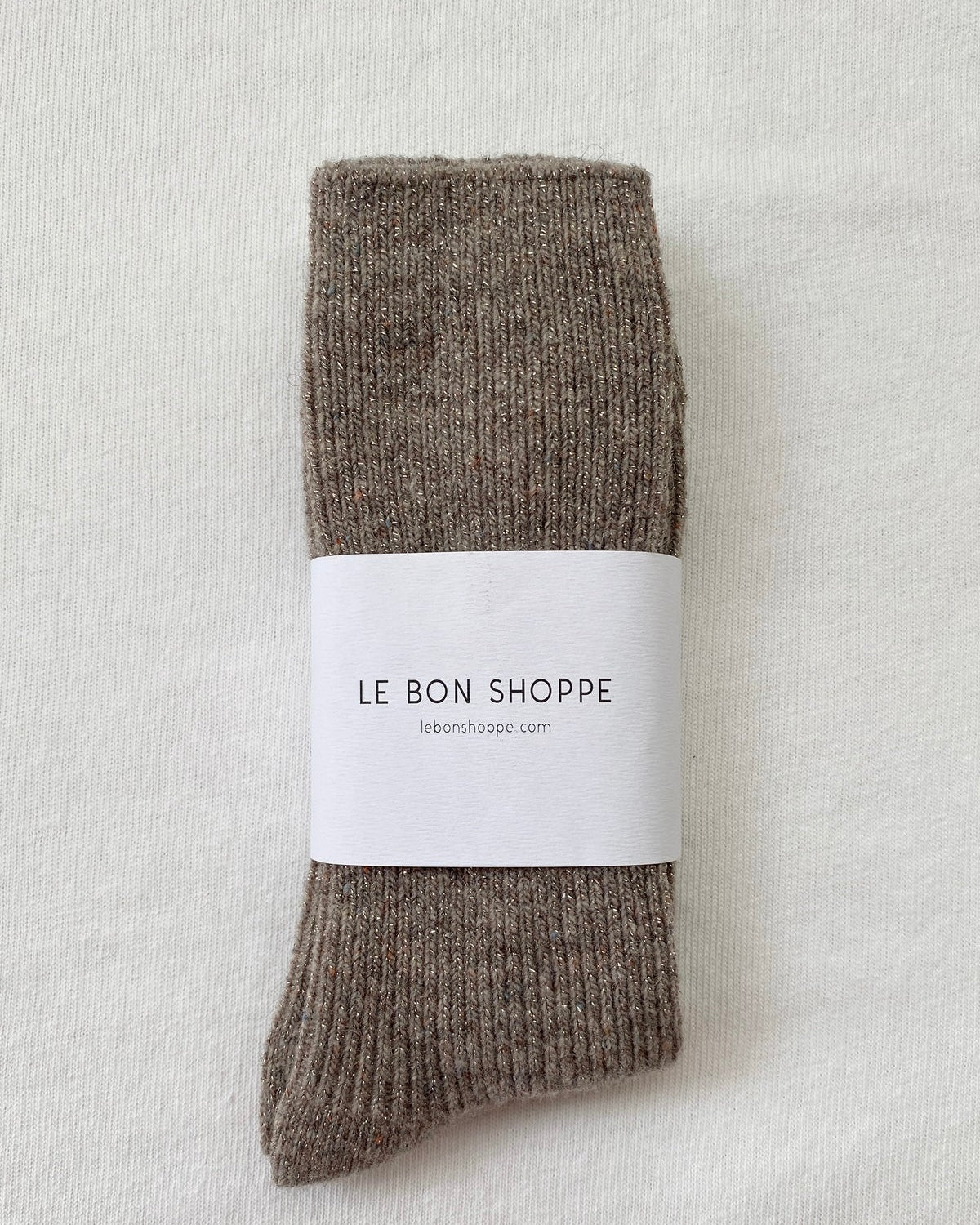 Winter sparkle socks - Nutmeg