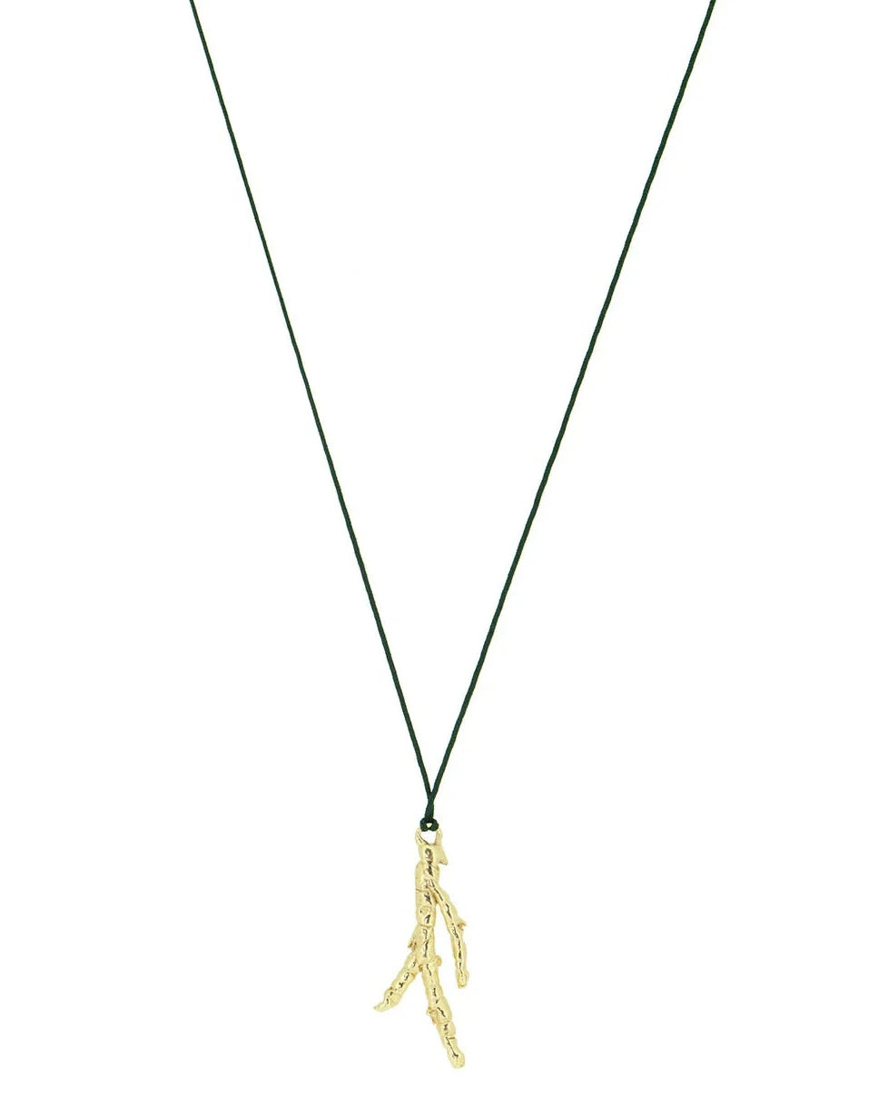 Silky coral necklace - Gold