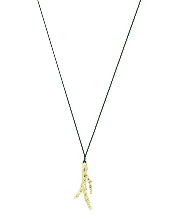 Silky coral necklace - Gold