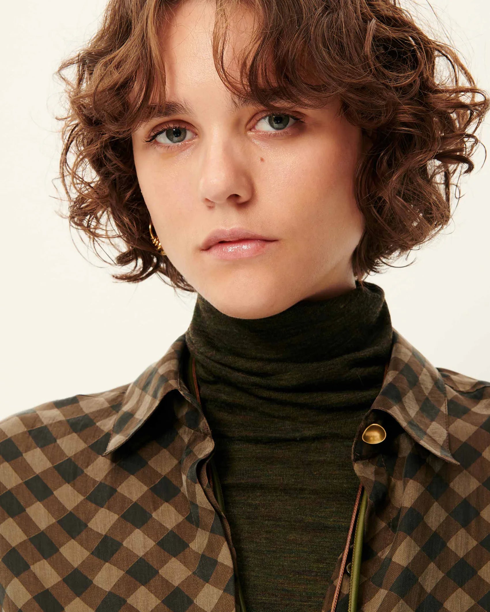 Armanchecks blouse - Moss mood