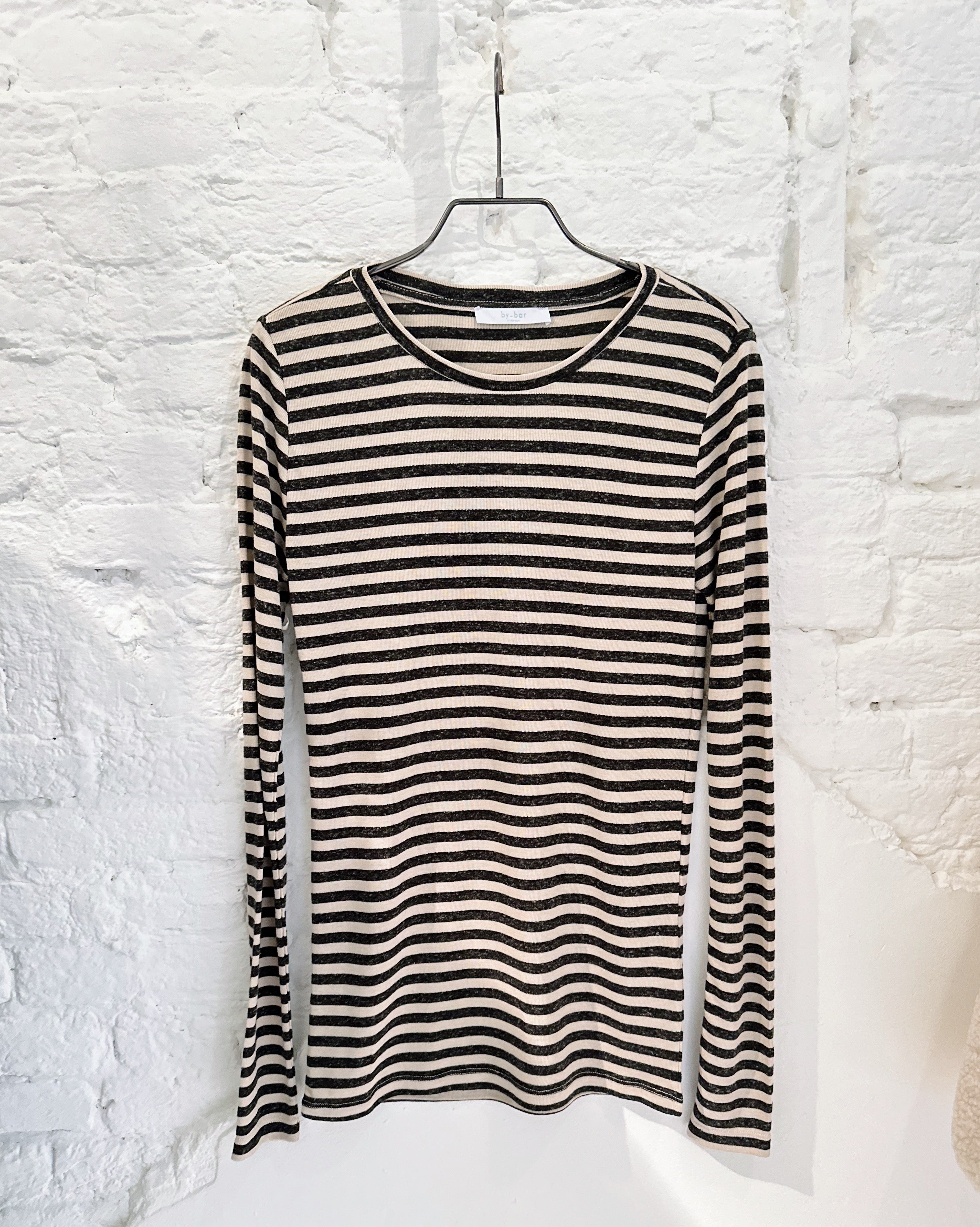 Basic striped longsleeve - Chalk