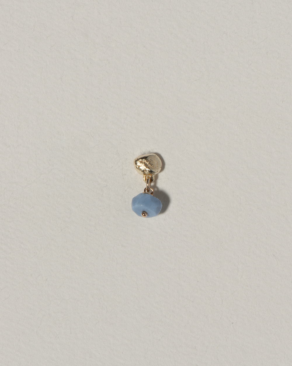 Island stud blue opal earring - Gold