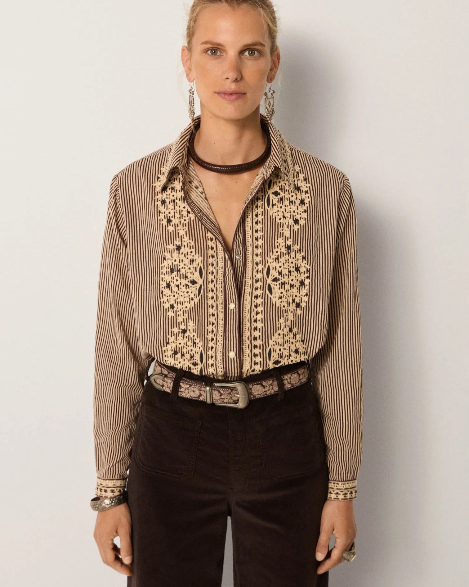 Bebo blouse - Tobbaco