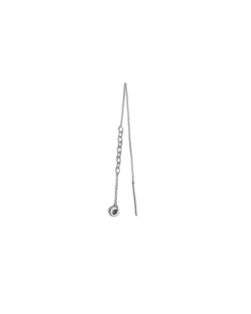 No.12 chain earring - Silver