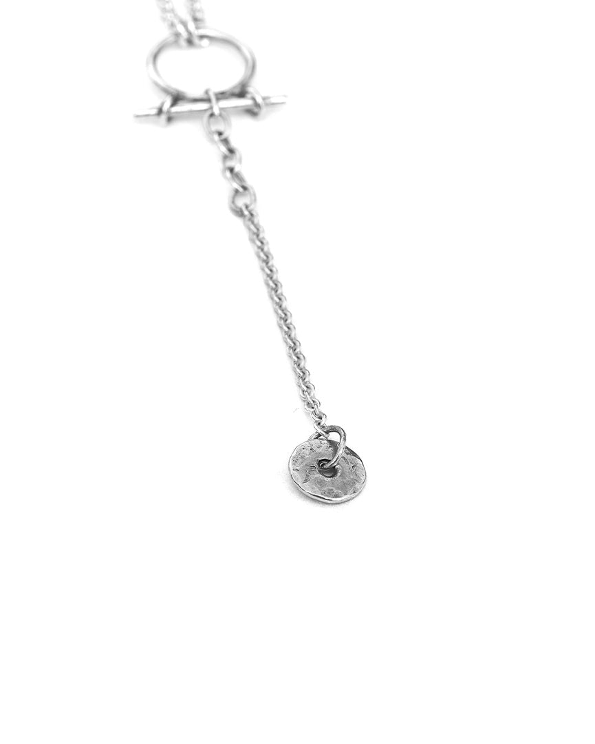 No.12 long necklace - Silver