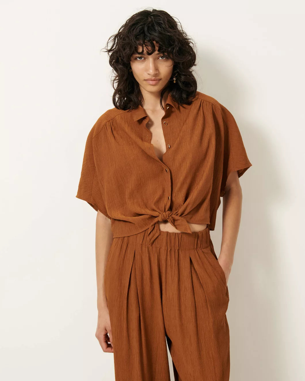 Alfassa blouse - Caramel