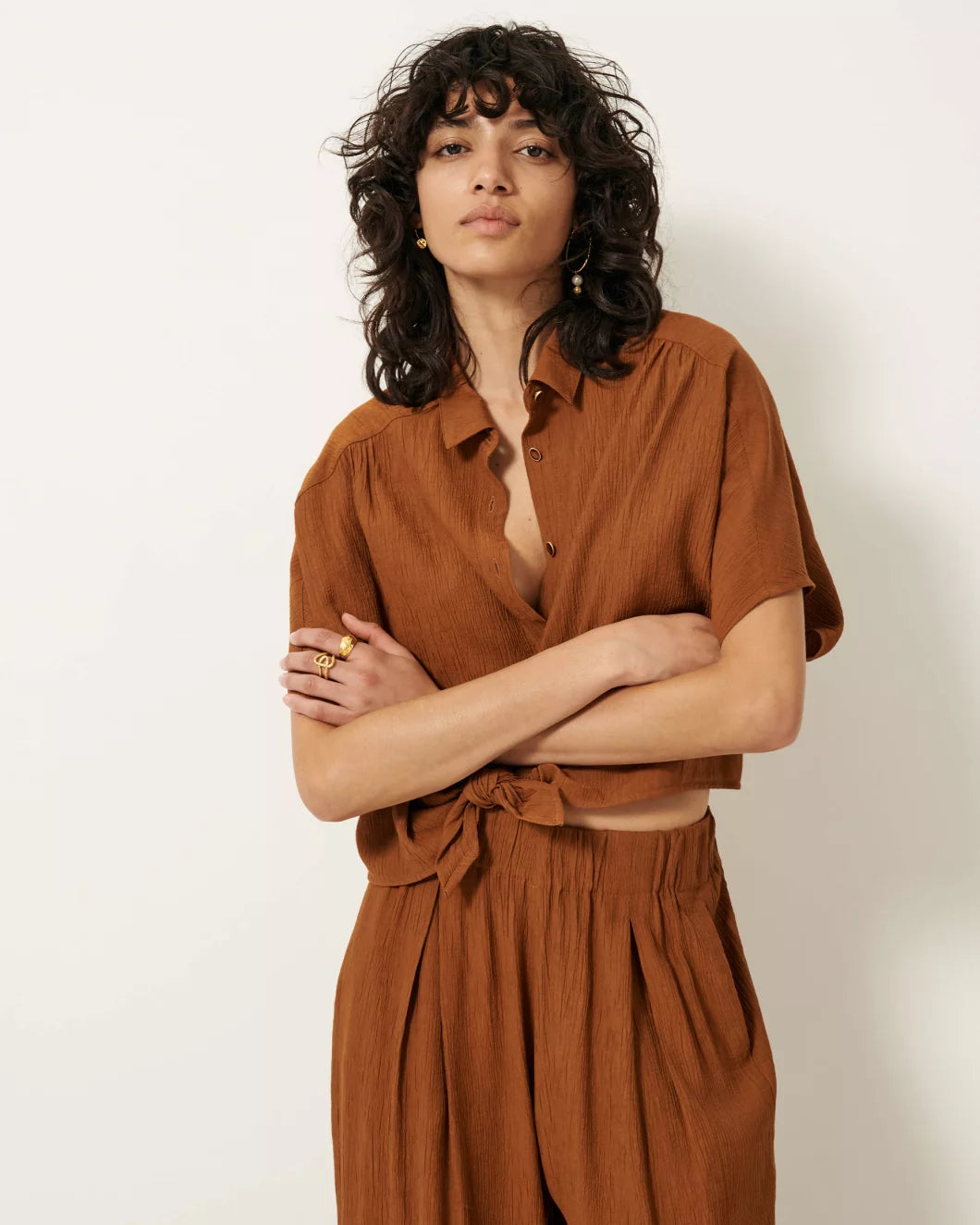 Alfassa blouse - Caramel