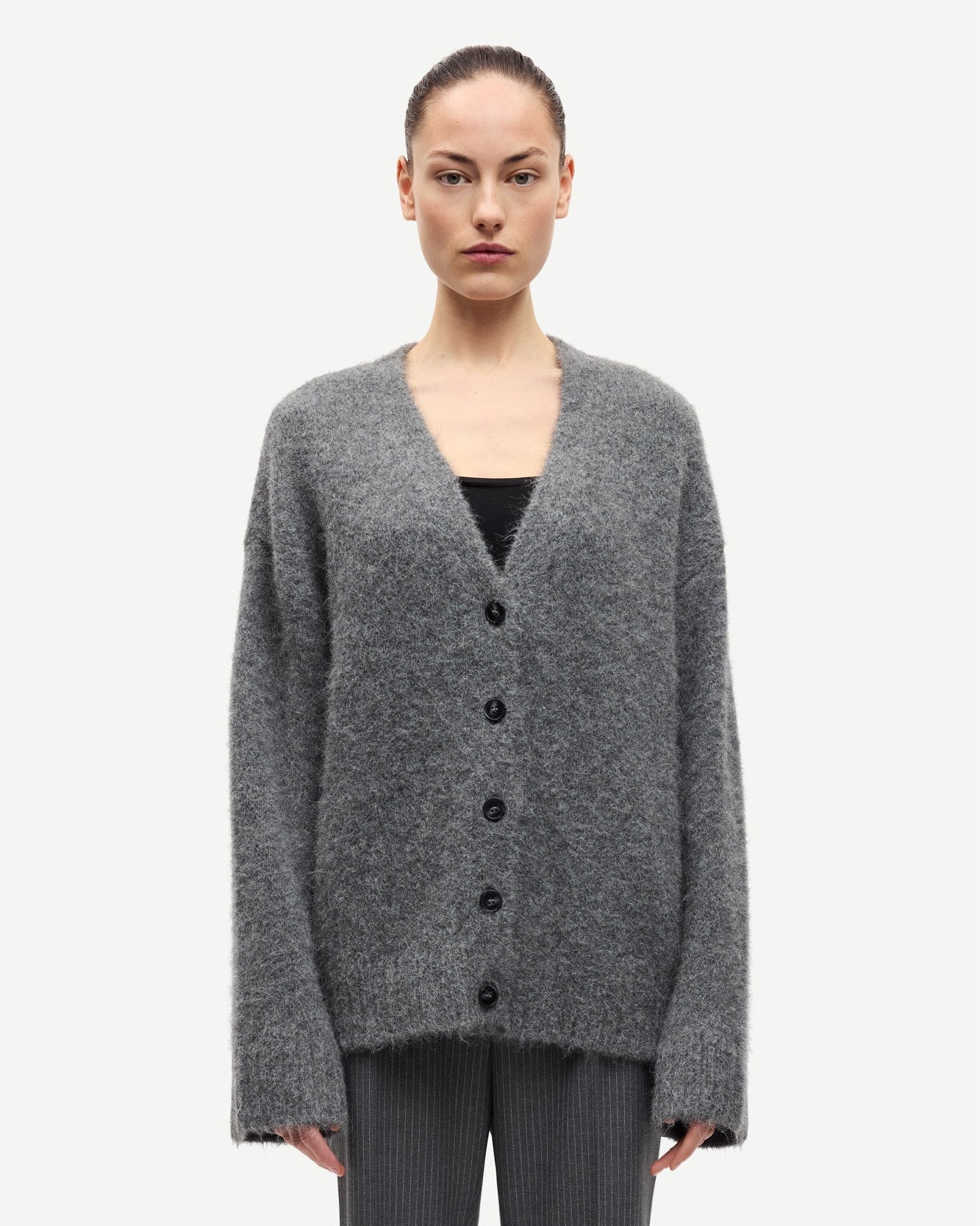 Sajeanne cardigan - Iron gate