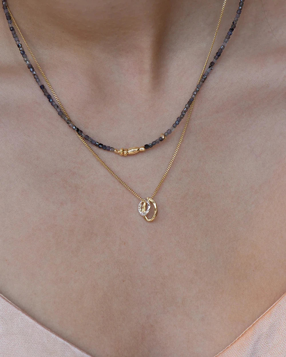 Toi et moi necklace - Gold