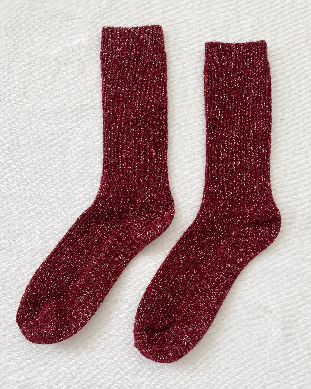 Winter sparkle socks - Wine