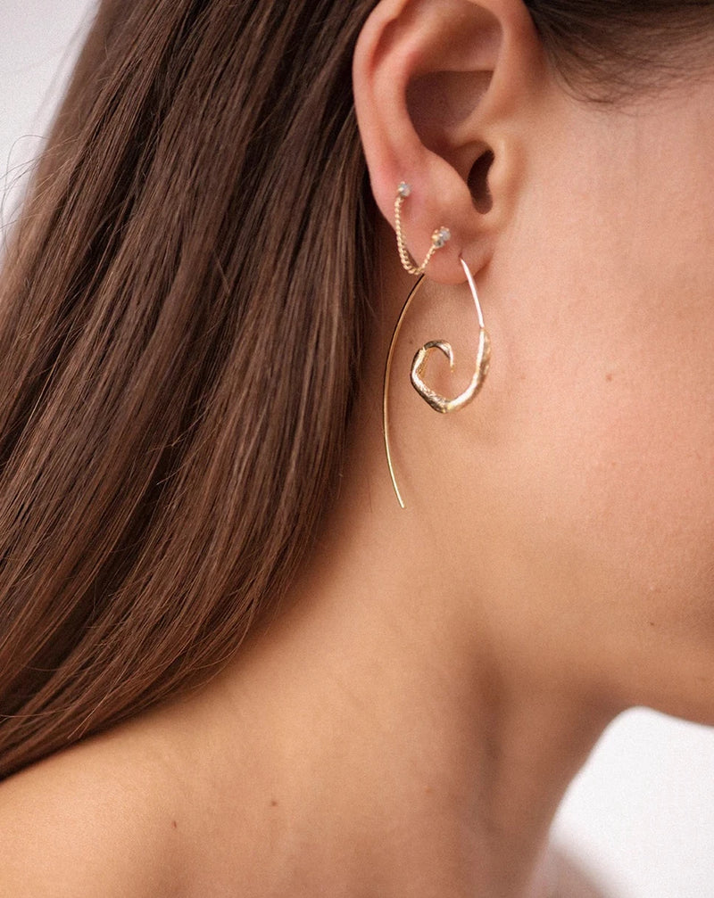 Stay the night earring - Gold