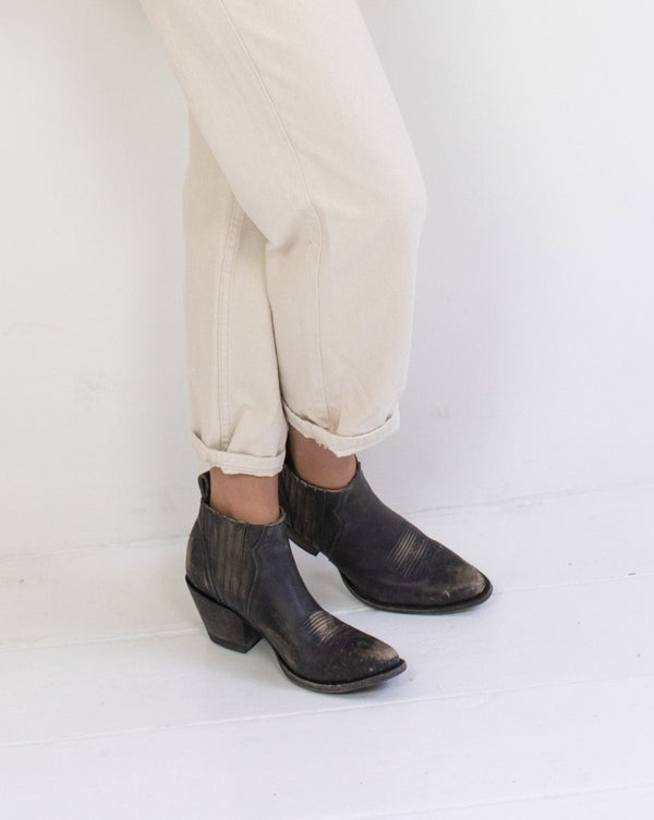 Kristinne boots - Black rustik leather