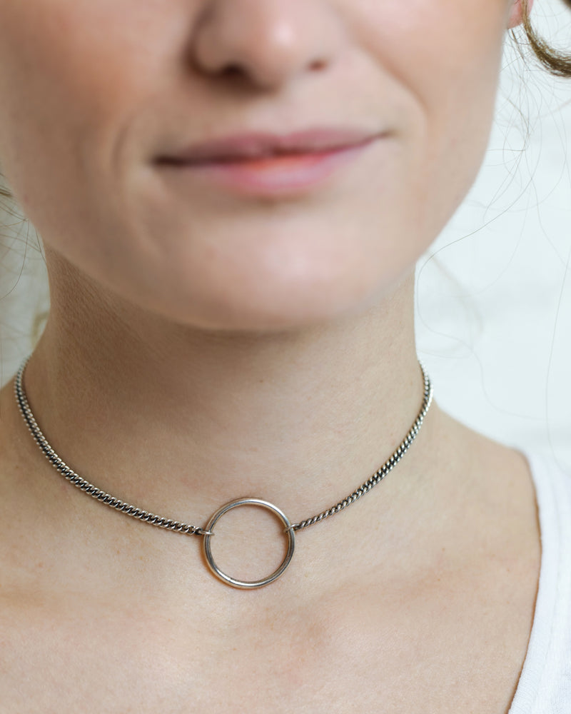 Large loop choker - Silver